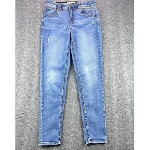 Democracy Jeans Womens 8 Blue Skinny Ab Technology Stretch Denim Cotton Blend